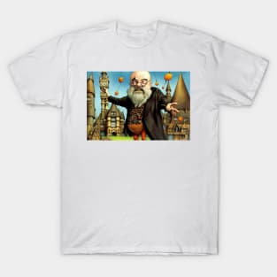 Fat Bald Eccentric Man's Whacky World T-Shirt